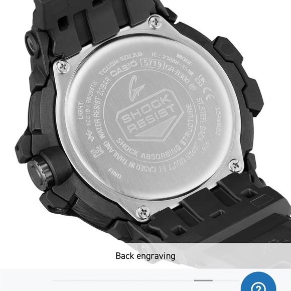 G-Shock GRB300-1A Black Digital Watch - Picture 4 of 10